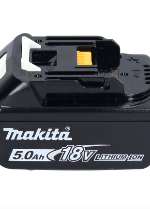 Makita DTD 171 T1X1 llave de impacto a batería 18 V 180 Nm 1/4" sin escobillas + 1x batería 5,0 Ah + set de accesorios 74 piezas + maletín - sin cargador