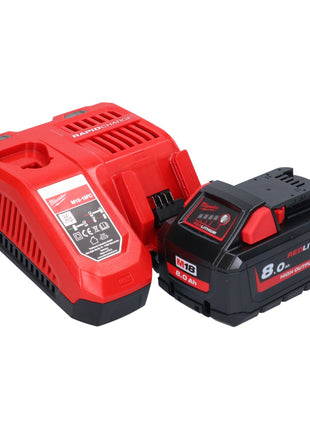 Milwaukee M18 FSAGV115XPDB-801 Akku Winkelschleifer 18 V 115 mm Brushless + 1x Akku 8,0 Ah + Ladegerät