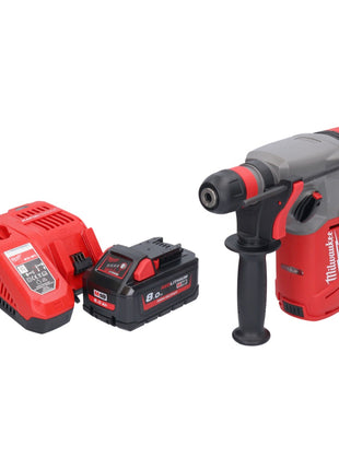 Marteau combiné à batterie Milwaukee M18 CHX-801 18 V 2,5 J SDS plus brushless + 1x batterie 8,0 Ah + chargeur