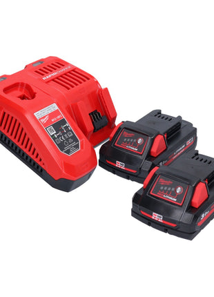 Amoladora angular a batería Milwaukee M18 CAG115XPDB-302 18 V 115 mm sin escobillas + 2x baterías 3,0 Ah + cargador