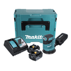 Makita DBO 180 RFJ Akku Exzenterschleifer 18 V 125 mm + 2x Akku 3,0 Ah + Ladegerät + Makpac - Toolbrothers