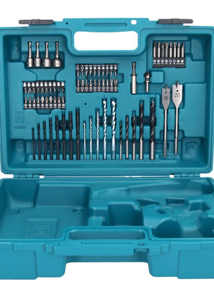 Makita DDF 453 SY1X1 Akku Bohrschrauber 18 V 42 Nm + 1x Akku 1,5 Ah + Ladegerät + 74 tlg. Zubehörset + Koffer