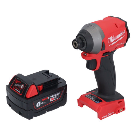 Milwaukee M18 ONEID2-601 Akku Schlagschrauber 18 V 226 Nm 1/4" Brushless + 1x Akku 6,0 Ah - ohne Ladegerät