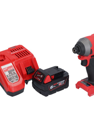 Milwaukee M18 ONEID2-601 Akku Schlagschrauber 18 V 226 Nm 1/4" Brushless + 1x Akku 6,0 Ah + Ladegerät