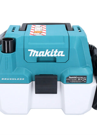 Aspirador inalámbrico Makita DVC 750 LRF LXT 18 V 67 mbar 7,5 l sin escobillas + 2x baterías 3,0 Ah + cargador