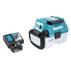 Makita DVC 750 LRT1 Akku Staubsauger LXT 18 V 67 mbar 7,5 l Brushless + 1x Akku 5,0 Ah + Ladegerät