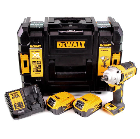 DeWalt DCF 894 P2 Akku Schlagschrauber 18 V 447 Nm 1/2" Brushless + 2x Akku 5,0 Ah + Ladegerät + TSTAK