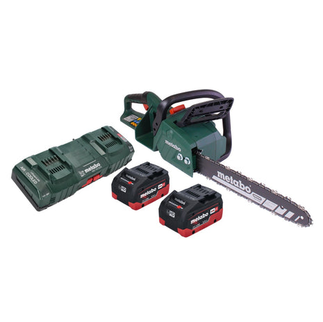 Metabo MS 36-18 LTX BL 40 Akku Kettensäge 36 V ( 2x 18 V ) 40 cm 22 m/s Brushless + 2x Akku 5,5 Ah + Doppel Ladegerät - Toolbrothers