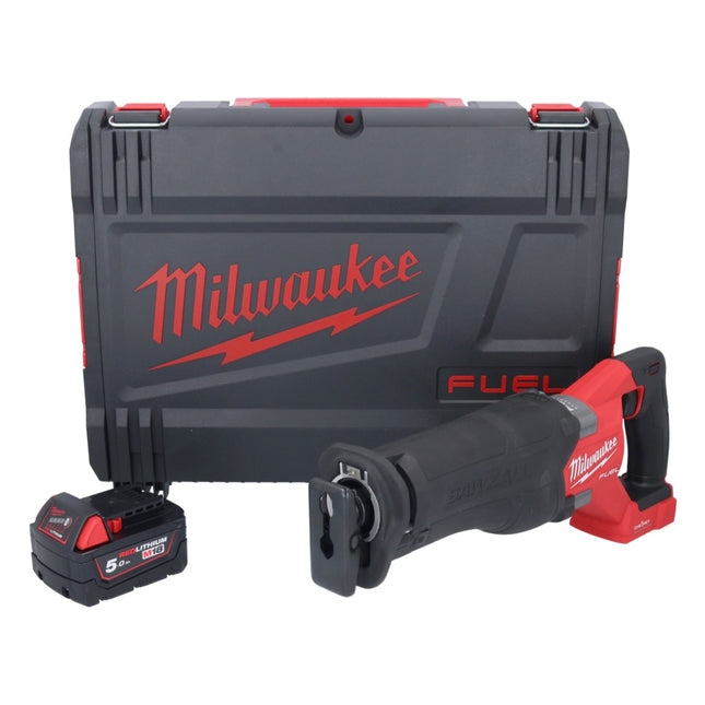 Milwaukee M18 ONEFSZ-501X Akku Recipro Säbelsäge 18 V Brushless + 1x Akku 5,0 Ah + HD Box - ohne Ladegerät