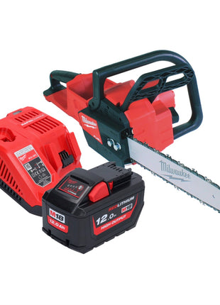 Tronçonneuse à batterie Milwaukee M18 FCHS35-121 18 V 35 cm 12,4 m/s (4933479899) + 1x batterie 12,0 Ah + chargeur