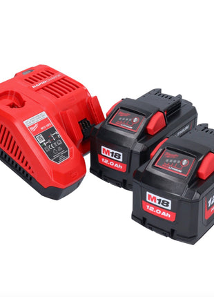 Tronçonneuse à batterie Milwaukee M18 FCHS35-122 18 V 35 cm 12,4 m/s (4933479679) + 2x batteries 12,0 Ah + chargeur