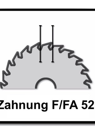 Hoja de sierra circular Festool aluminio/plástico HW F/FA 52 168 x 1,8 x 20 PW16 (205767) para TS 60 K, CSC-SYS 50