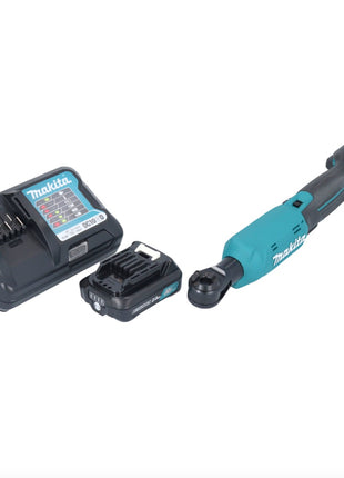 Makita WR 100 DWA1 tournevis à cliquet sur batterie 12 V 47,5 Nm 1/4" 3/8" + 1x batterie 2,0 Ah + chargeur