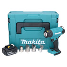 Makita DHG 181 M1J Akku Heißluftgebläse 18 V 150 - 550°C + 1x Akku 4,0 Ah + Makpac - ohne Ladegerät