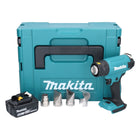 Makita DHG 181 G1J Akku Heißluftgebläse 18 V 150 - 550°C + 1x Akku 6,0 Ah + Makpac - ohne Ladegerät