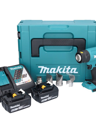 Souffleur à air chaud sur batterie Makita DHG 181 RGJ 18 V 150 - 550°C + 2x batteries 6,0 Ah + chargeur + Makpac