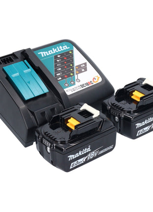 Souffleur à air chaud sur batterie Makita DHG 181 RGJ 18 V 150 - 550°C + 2x batteries 6,0 Ah + chargeur + Makpac