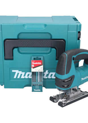 Makita DJV 180 ZJ Akku Stichsäge 18 V + 5 tlg. Stichsägeblatt Set + Makpac - ohne Akku, ohne Ladegerät