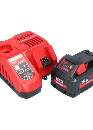 Kit de démarrage avec batterie Milwaukee M18 NRG-551 à haut rendement 18 V + 1x batterie 5,5 Ah (4932464712) + chargeur M12-18 FC (4932451079)