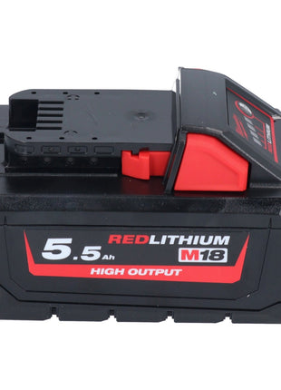 Milwaukee M18 NRG-553 batería de arranque de alto rendimiento 18 V + 3x batería 5,5 Ah (3x 4932464712) + cargador M12-18 FC (4932451079)