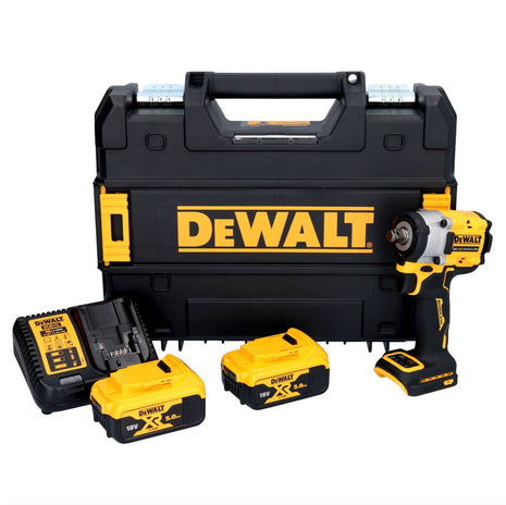 DeWalt DCF 921 P2 Akku Schlagschrauber 18 V 400 Nm 1/2" Brushless + 2x Akku 5,0 Ah + Ladegerät + TSTAK