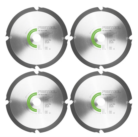 Festool 4x Lama diamantata 160 x 2,2 x 20 DIA4 per TS 55 R e TSC 55 ( 4x 201910 )