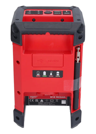 Milwaukee M12 RCDAB+-401 radio à batterie DAB+ 12 V + 1x batterie 4,0 Ah + chargeur