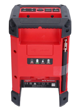 Milwaukee M12 RCDAB+-601 radio de batería DAB+ 12 V + 1x batería 6,0 Ah - sin cargador