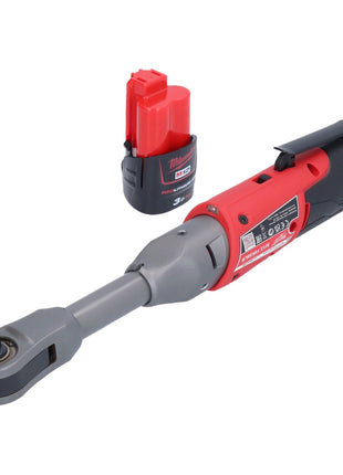 Milwaukee M12 FIR38LR-301 Akku Ratsche lang 12 V 75 Nm 3/8" + 1x Akku 3,0 Ah - ohne Ladegerät