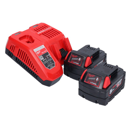 Milwaukee M18 FH-502 Akku Bohrhammer 18 V 2,5 J SDS plus Brushless + 2x Akku 5,0 Ah + Ladegerät
