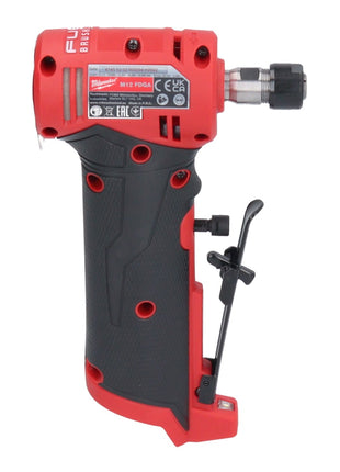 Milwaukee M12 FDGA-302 Geradschleifer abgewinkelt 12 V 6 / 8 mm Brushless + 2x Akku 3,0 Ah + Ladegerät