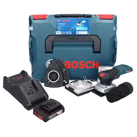 Lijadora orbital a batería Bosch GSS 18V-13 18 V + 1x batería 2,0 Ah + cargador + L-BOXX