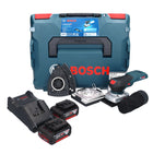 Bosch GSS 18V-13 Akku Schwingschleifer 18 V + 2x Akku 5,0 Ah + Ladegerät + L-BOXX