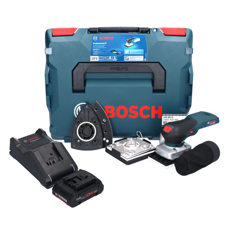 Bosch GSS 18V-13 Ponceuse vibrante sans fil 18 V + 1x batterie ProCORE 4,0 Ah + chargeur + L-BOXX