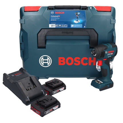 Bosch GDR 18V-210 C Professional Akku Drehschlagschrauber 18 V 210 Nm 1/4" + 2x Akku 2,0 Ah + Ladegerät + L-BOXX - Toolbrothers
