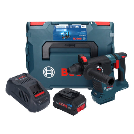 Bosch GBH 18V-24 C Profesjonalny akumulatorowy młot udarowo-obrotowy 18 V 2,4 J bezszczotkowy SDS plus + 1x akumulator ProCORE 8,0 Ah + ładowarka + L-BOXX