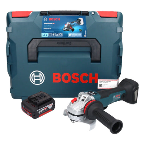 Bosch GWS 18V-10 PSC Professional Akku Winkelschleifer 18 V 125 mm Brushless + 1x Akku 5,0 Ah + L-Boxx - ohne Ladegerät - Toolbrothers