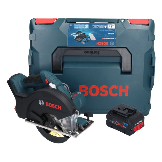 Bosch GKM 18V-50 Professional Akku Metall Handkreissäge 18 V 136 mm Brushless + 1x ProCORE Akku 8,0 Ah + L-Boxx - ohne Ladegerät