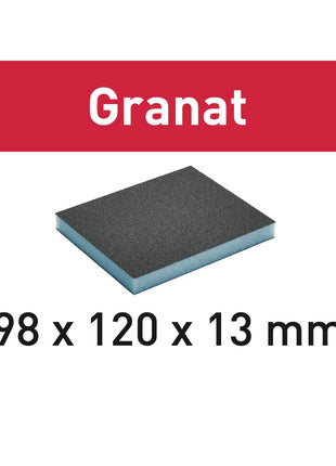 Festool Schleifschwamm Granat 98 x 120 x 13 mm 220 GR/6 Körnung 220 6 Stk. ( 201114 ) - Toolbrothers