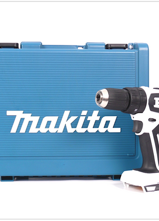 Makita DHP 459 ZK 18 V Li-Ion Akku Schlagbohrschrauber in Weiss inkl. Transportkoffer aus Kunststoff - Toolbrothers