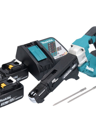 Makita DFR 551 RF Akku Magazinschrauber 18 V 25 - 55 mm Brushless + 2x Akku 3,0 Ah + Ladegerät - Toolbrothers