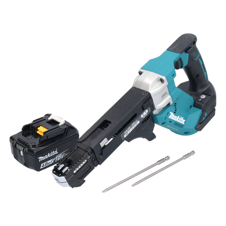 Makita DFR 551 M1 Akku Magazinschrauber 18 V 25 - 55 mm Brushless + 1x Akku 4,0 Ah - ohne Ladegerät - Toolbrothers