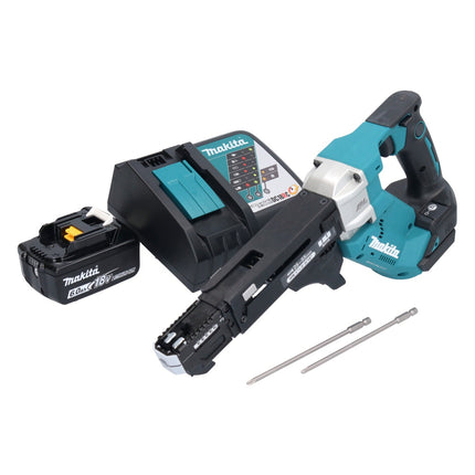 Makita DFR 551 RG1 Akku Magazinschrauber 18 V 25 - 55 mm Brushless + 1x Akku 6,0 Ah + Ladegerät - Toolbrothers