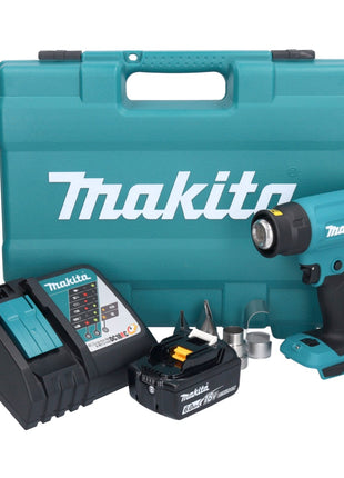 Makita DHG 181 RG1K Akku Heißluftgebläse 18 V 150 - 550°C + 1x Akku 6,0 Ah + Ladegerät + Koffer - Toolbrothers