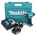 Makita DHG 181 RGK Akku Heißluftgebläse 18 V 150 - 550°C + 2x Akku 6,0 Ah + Ladegerät + Koffer - Toolbrothers