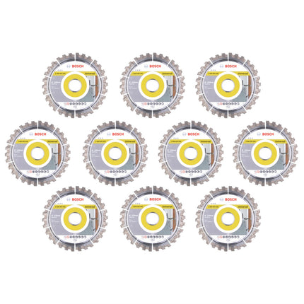 Bosch Diamant Trennscheibe Set 10x Best for Universal 125 x 22,23 mm ( 10x 2608603630 ) - Toolbrothers