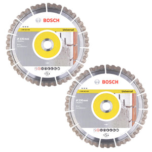 Bosch Diamant Trennscheibe Set 2x Best for Universal 230 x 22,23 mm ( 2x 2608603633 )