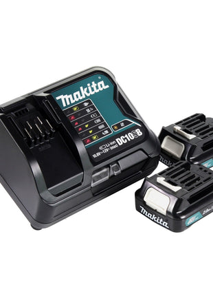 Makita CLX 237 SAJ kit spécial batterie perceuse à percussion DF 333 D + scie sauteuse sans fil JV 101 D + 2x batterie 2,0 Ah + chargeur + Makpac