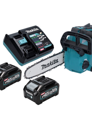 Tronçonneuse à batterie Makita UC 002 GM201 40 V max. 25 cm 24,8 m/s sans balais + 2x batteries 4,0 Ah + chargeur