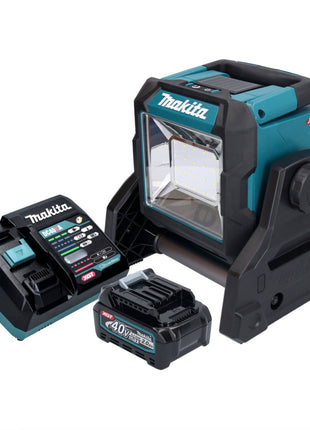 Makita ML003GA101 Projecteur de chantier LED à batterie 18 V / 40 V max 1100 lm + 1x batterie 2,0 Ah + chargeur